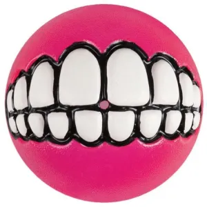 Rogz Grinz Ball Small Dog Toy Pink