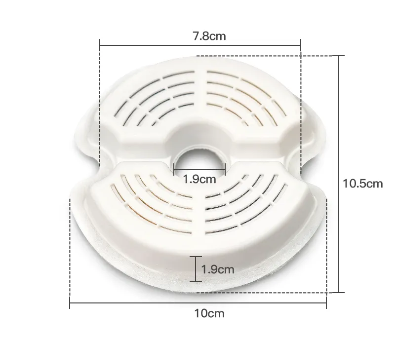 8x Triple Filtration Pet Fountain Filters, Activated Carbon, Cotton