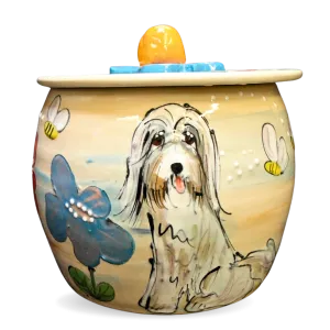 Bearded Collie Treat Jar