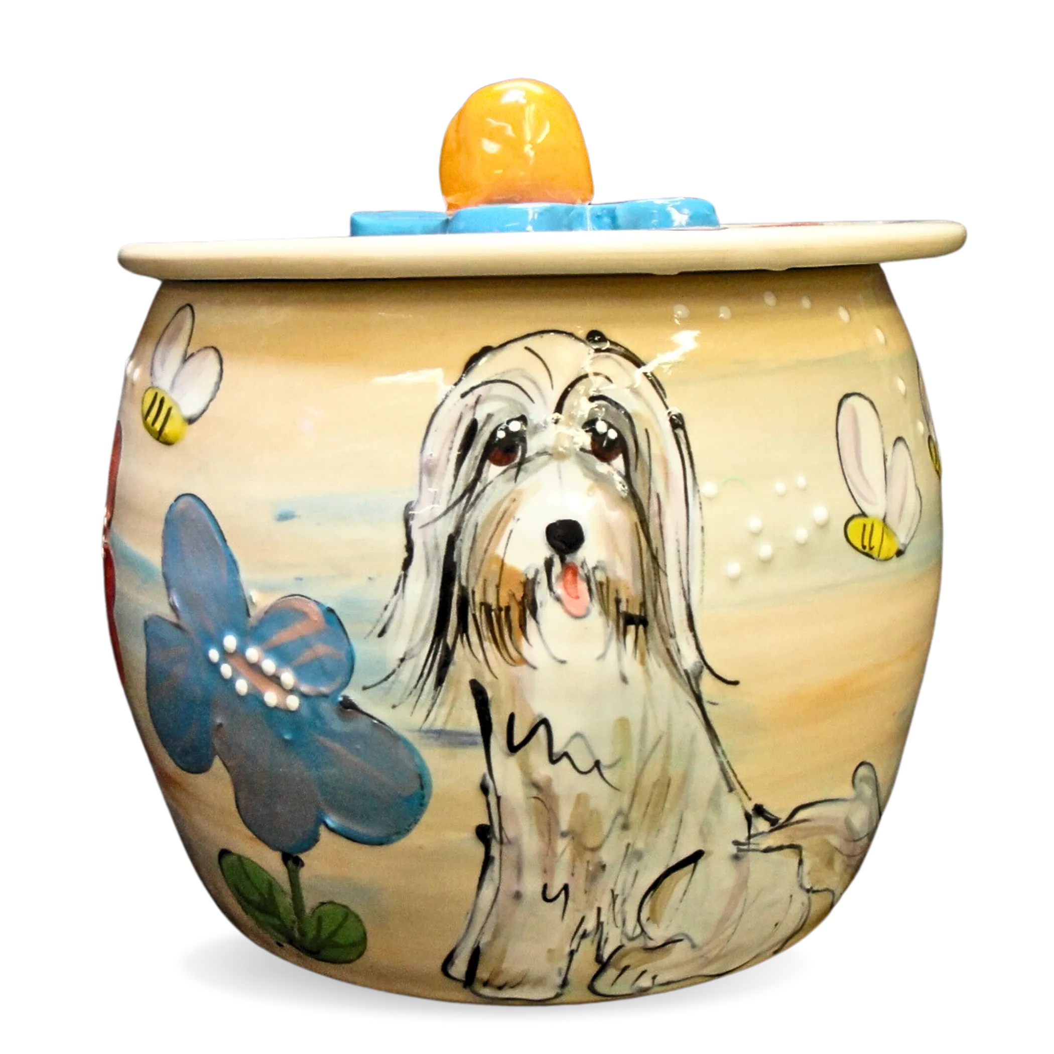 Bearded Collie Treat Jar