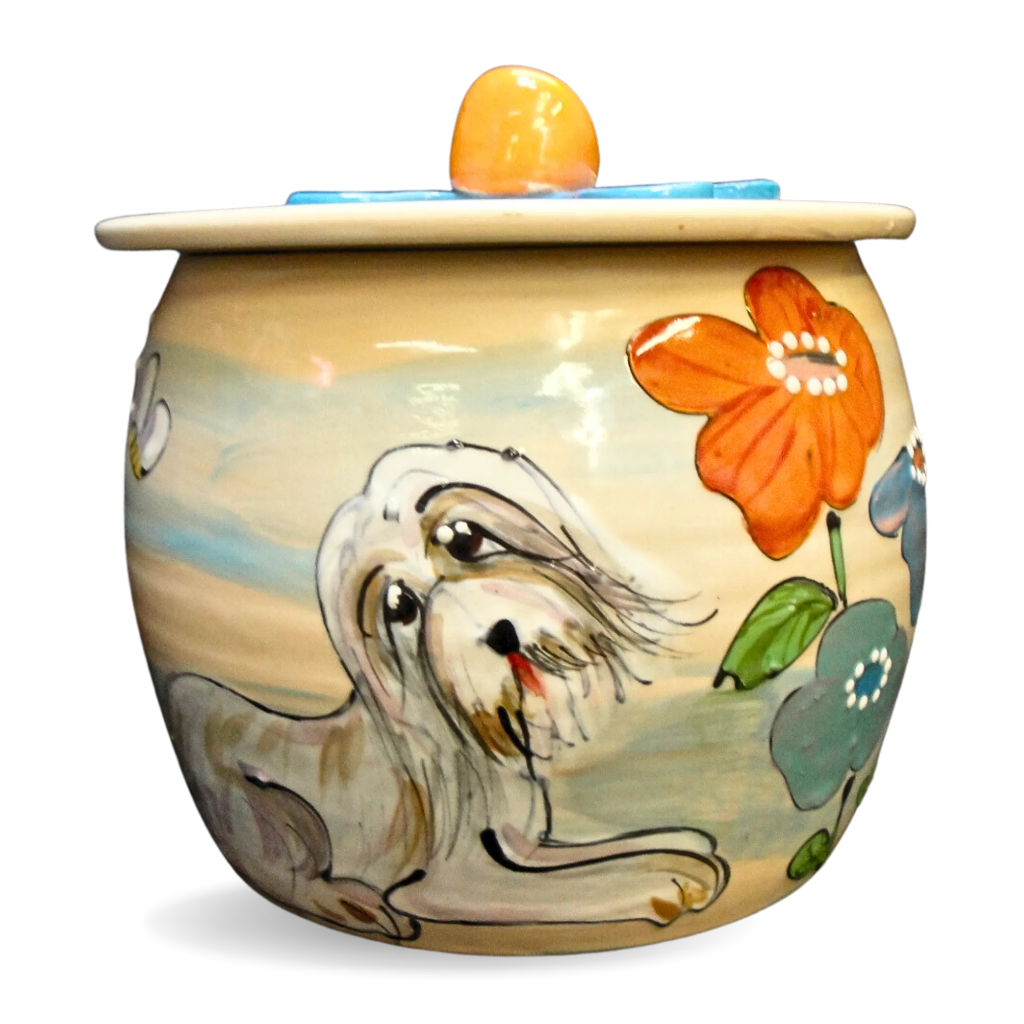 Bearded Collie Treat Jar