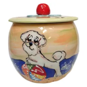 Bichon Frise 6 Dog Treat Jar