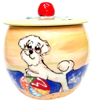 Bichon Treat Jar