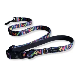 Boss & Olly Convertible Multi-Functional Dog Leash (Aztec Rainbow)