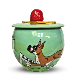 Boxer Treat Jar