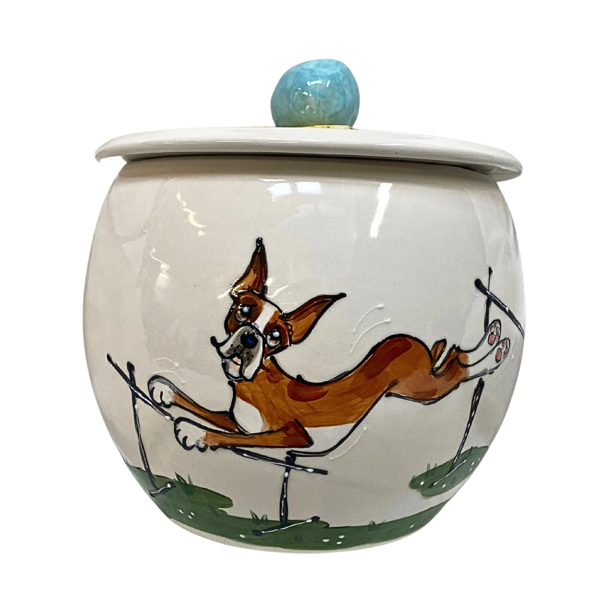 Champion's Pedestal Boxer Treat Jar