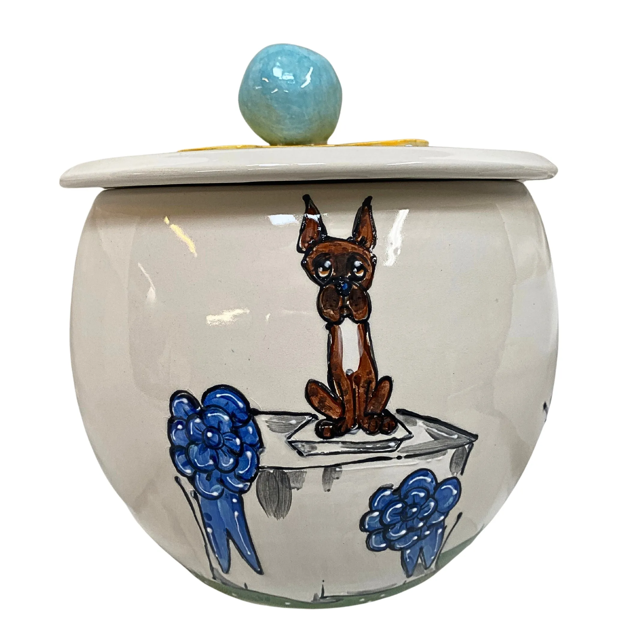 Champion's Pedestal Boxer Treat Jar