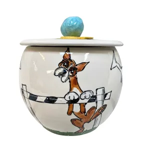 Champion's Pedestal Boxer Treat Jar