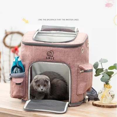 Clear Cat Backpack Carrier and Portable Transparent Pet Bag