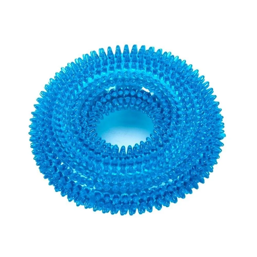 Durable Squeaky Donut Chew Toy for Dogs