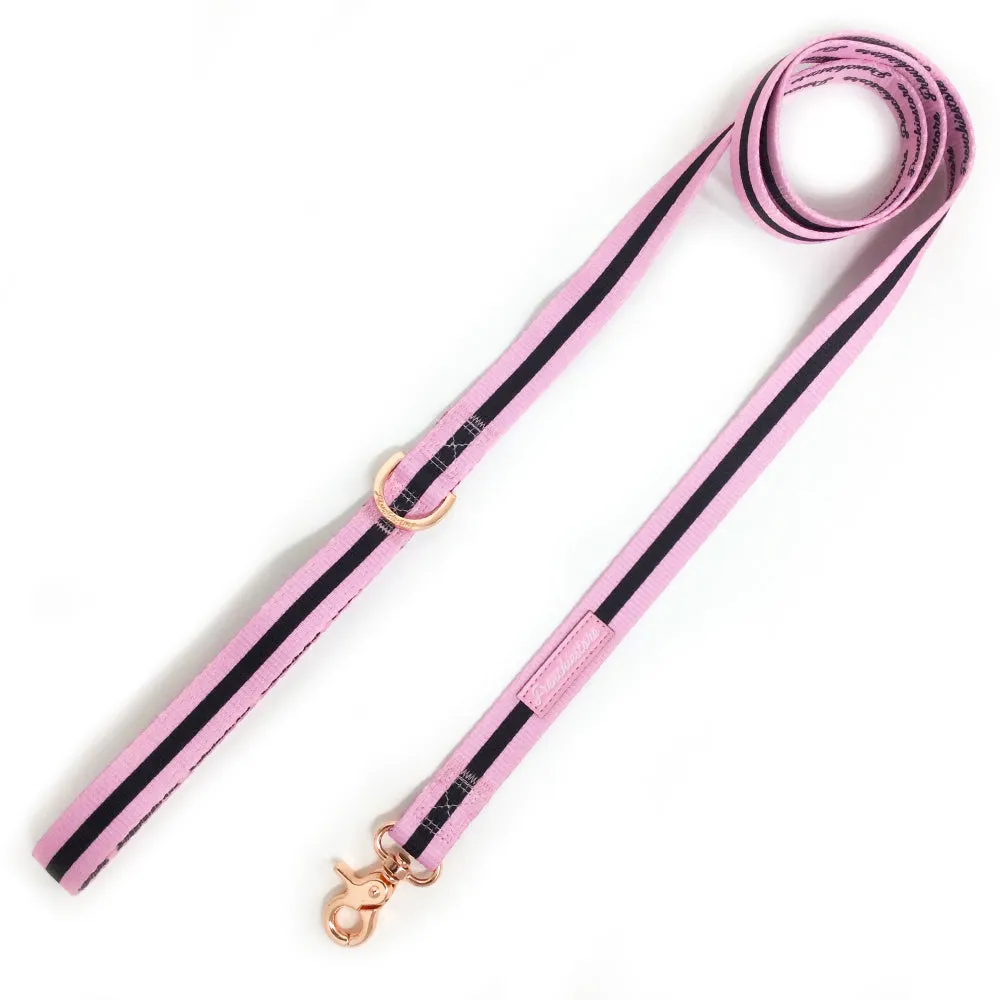 Frenchiestore Dog Luxury Leash | Pink Varsity