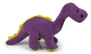 goDog - Dinos Bruto Checkers Squeaky Plush Dog Toy with Chew Guard Technology