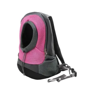 Hands-Free Front Pet Carrier Backpack, L Size, Pink - FLOOFI