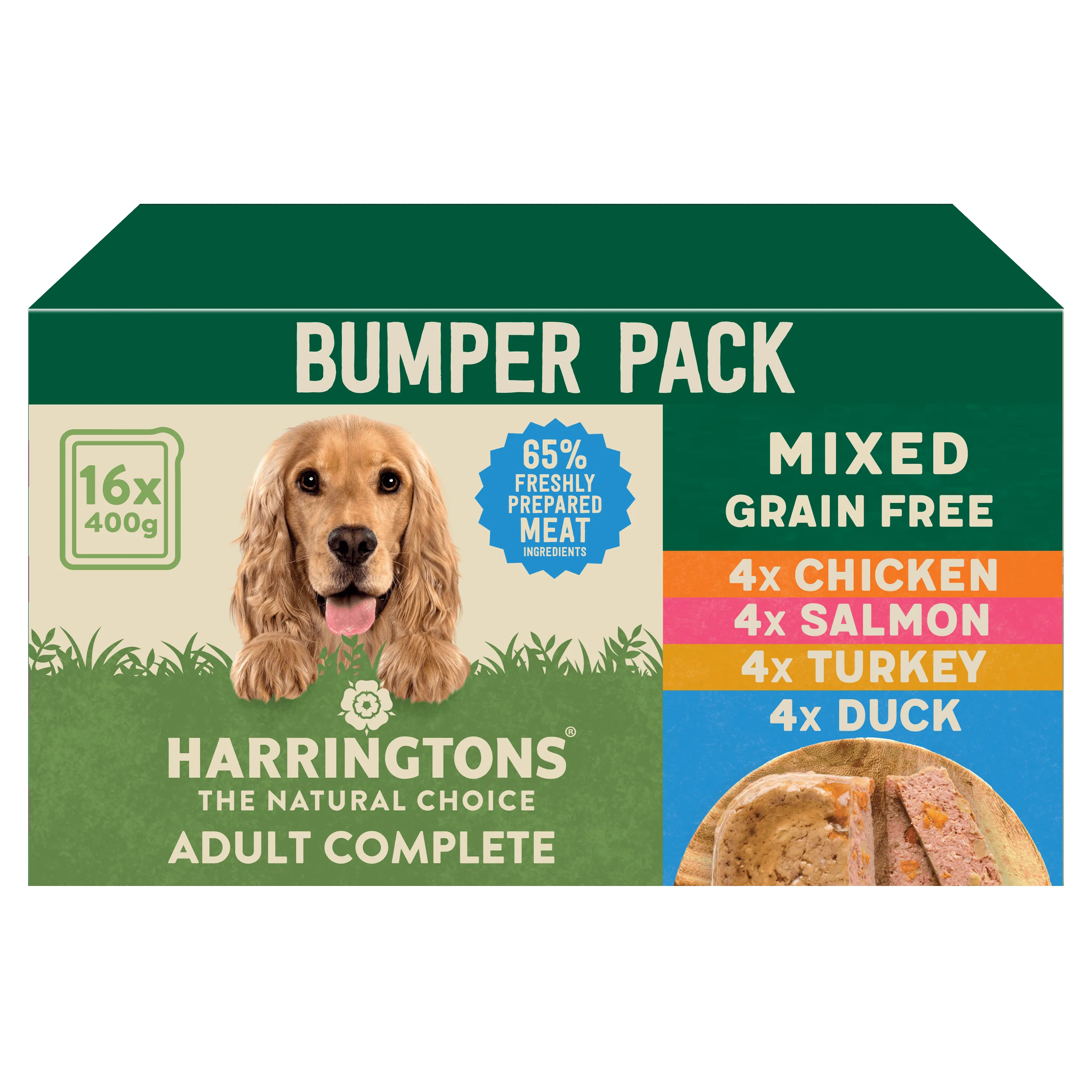 Harringtons Mixed Wet Dog Food Trays Multi Pack 16 x 400g