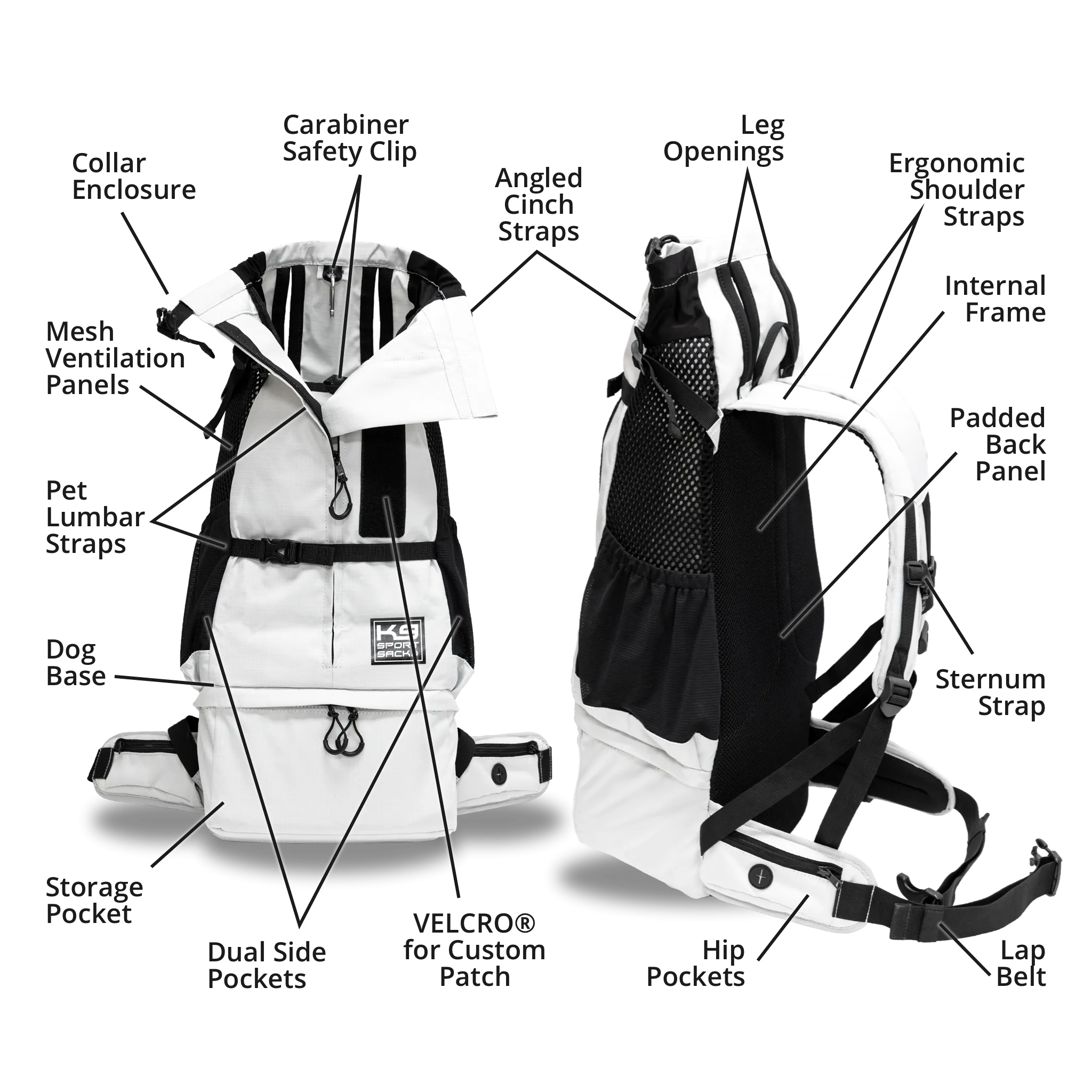 Klearance Knavigate | Sturdy Carrier with Internal Frame & Hip Belt