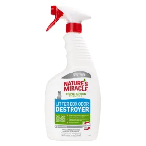 Nature’s Miracle Litter Box Odor Destroyer Unscented Spray 24oz