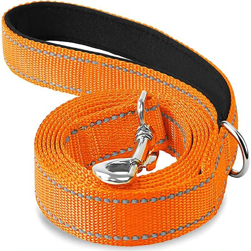 Night Reflection Dog Pet Towing Rope 1.2/1.5/1.8m Guard Rope Pet Walking Training Leash Cats Dogs Harness Collar Lead Strap