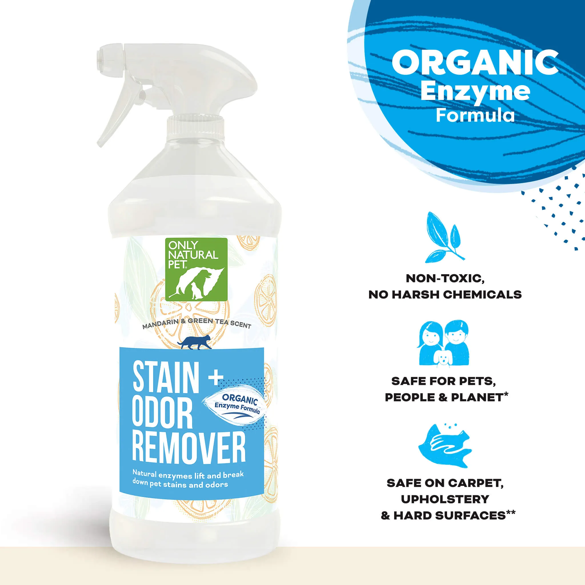 Only Natural Pet Cat Stain & Odor Remover Spray