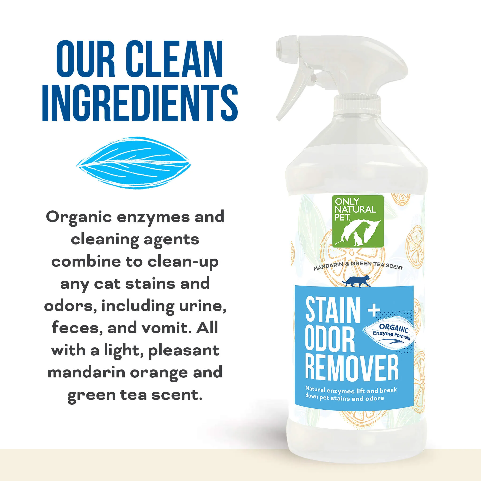 Only Natural Pet Cat Stain & Odor Remover Spray