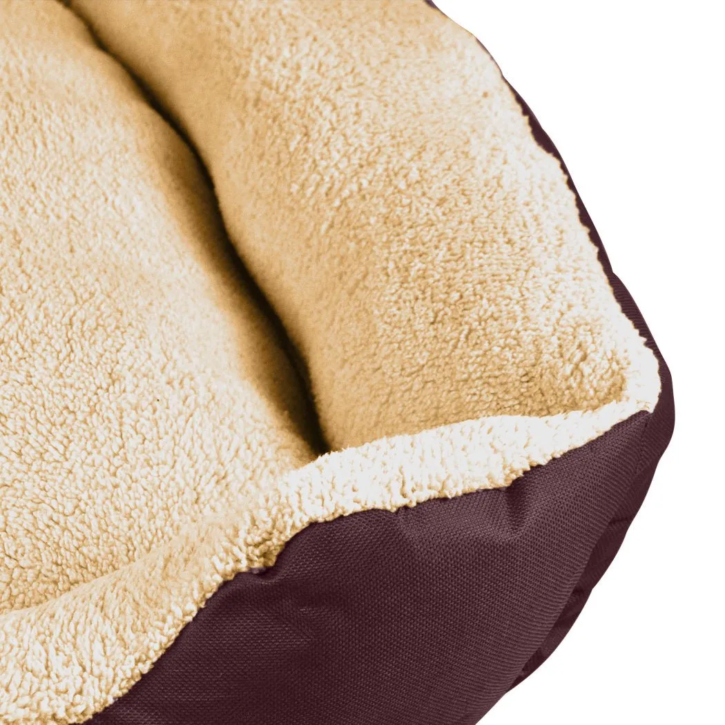 Pet Bed Mattress Dog Cat Pad Mat Cushion Soft Winter Warm Large Brown