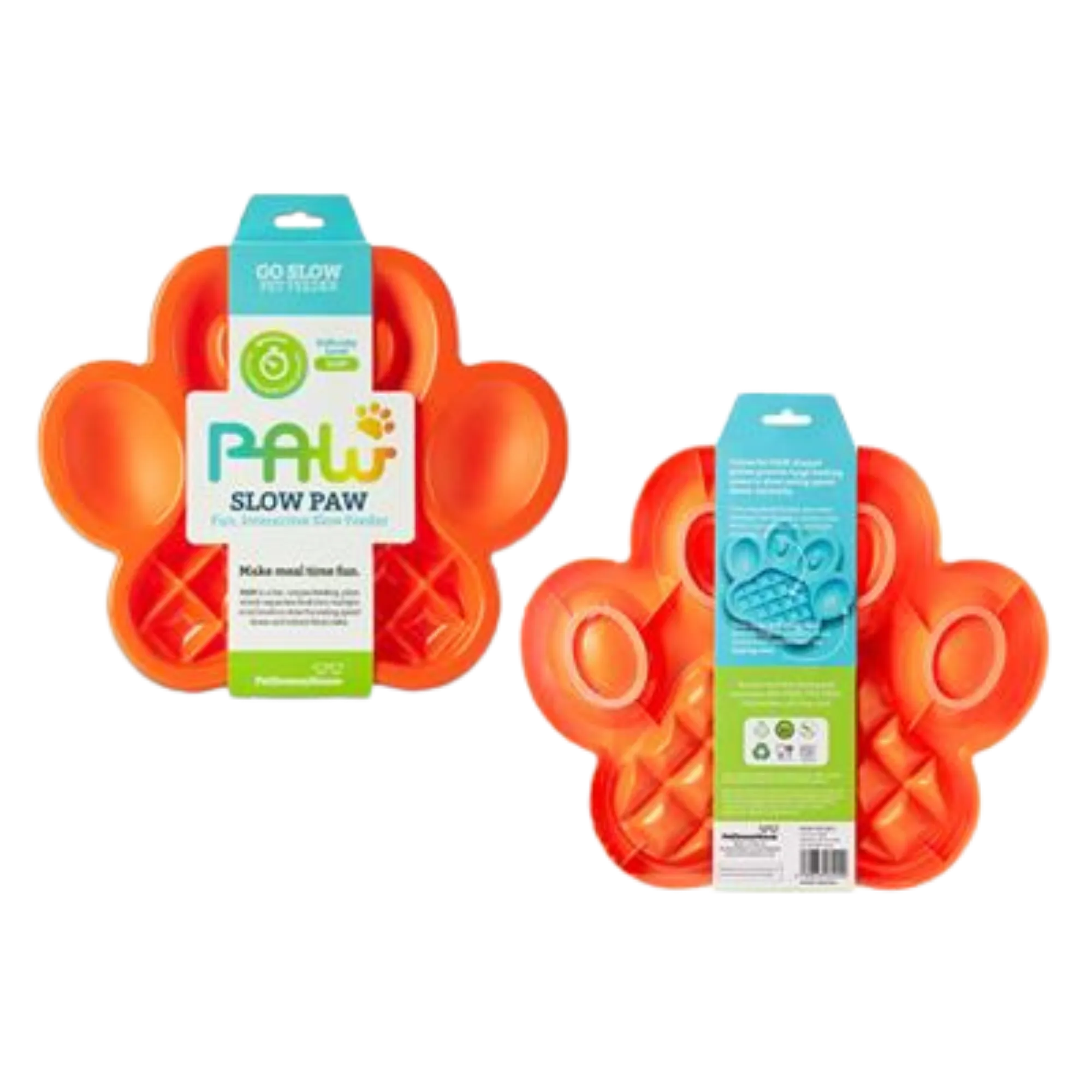 Poochie Pets PAW Slow Feeder Orange