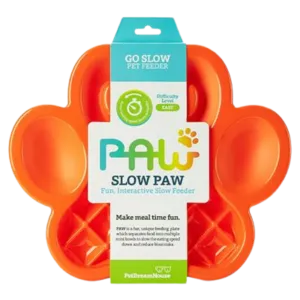 Poochie Pets PAW Slow Feeder Orange