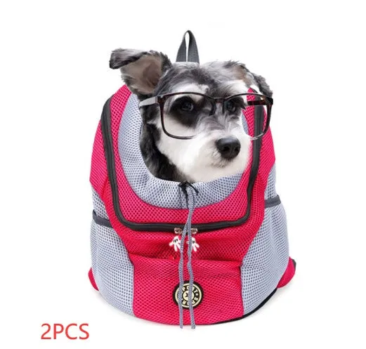 Portable Pet Backpack Carrier: Dog Travel Bag