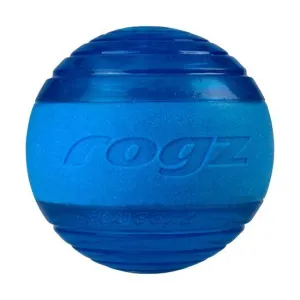 Rogz Squeekz Ball Dog Toy Blue