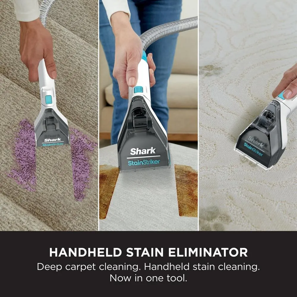 Shark EX200UK CarpetXpert Deep Carpet Cleaner with Built-In StainStriker - White