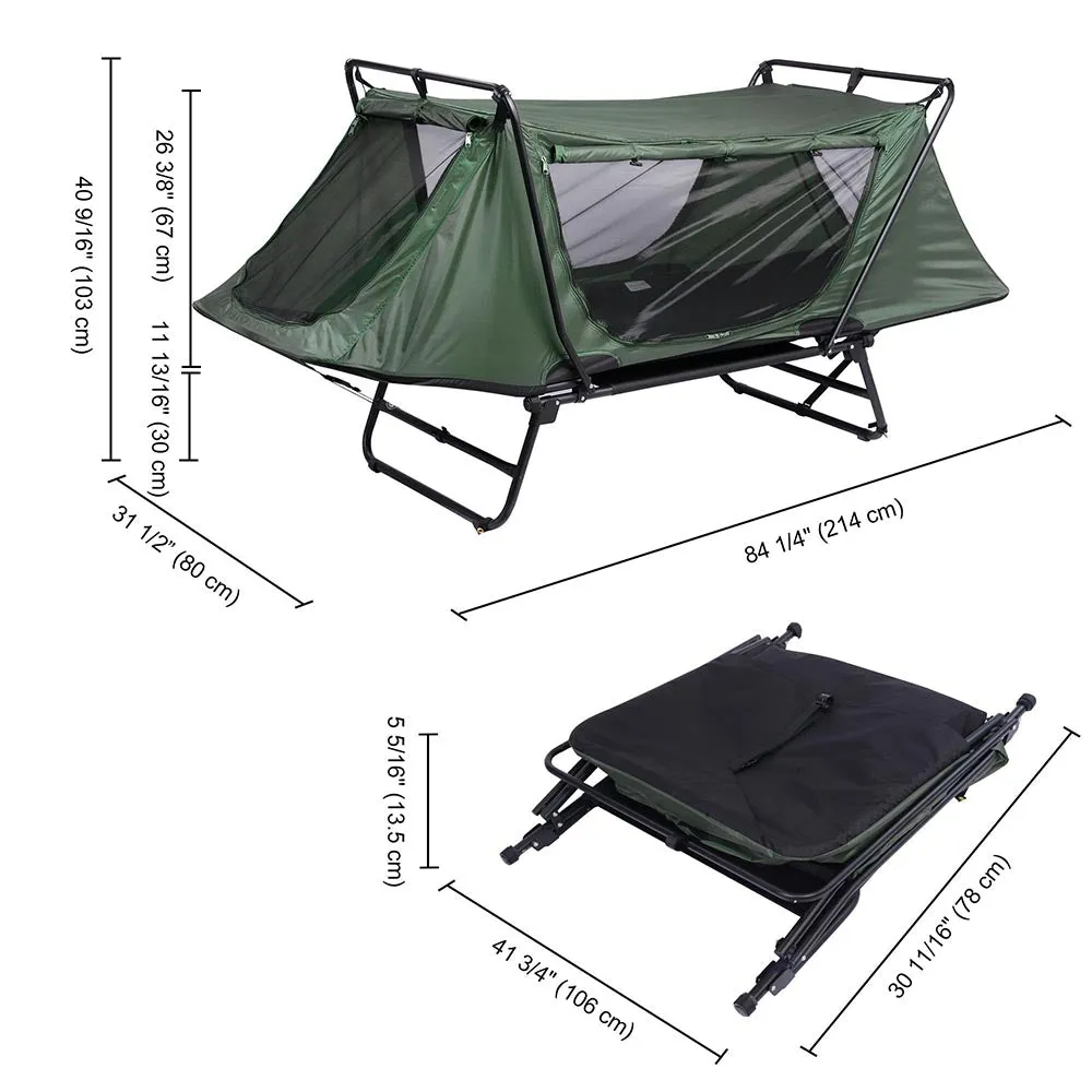 TheLAShop One Person Camping Cot Tent Waterproof RainFly